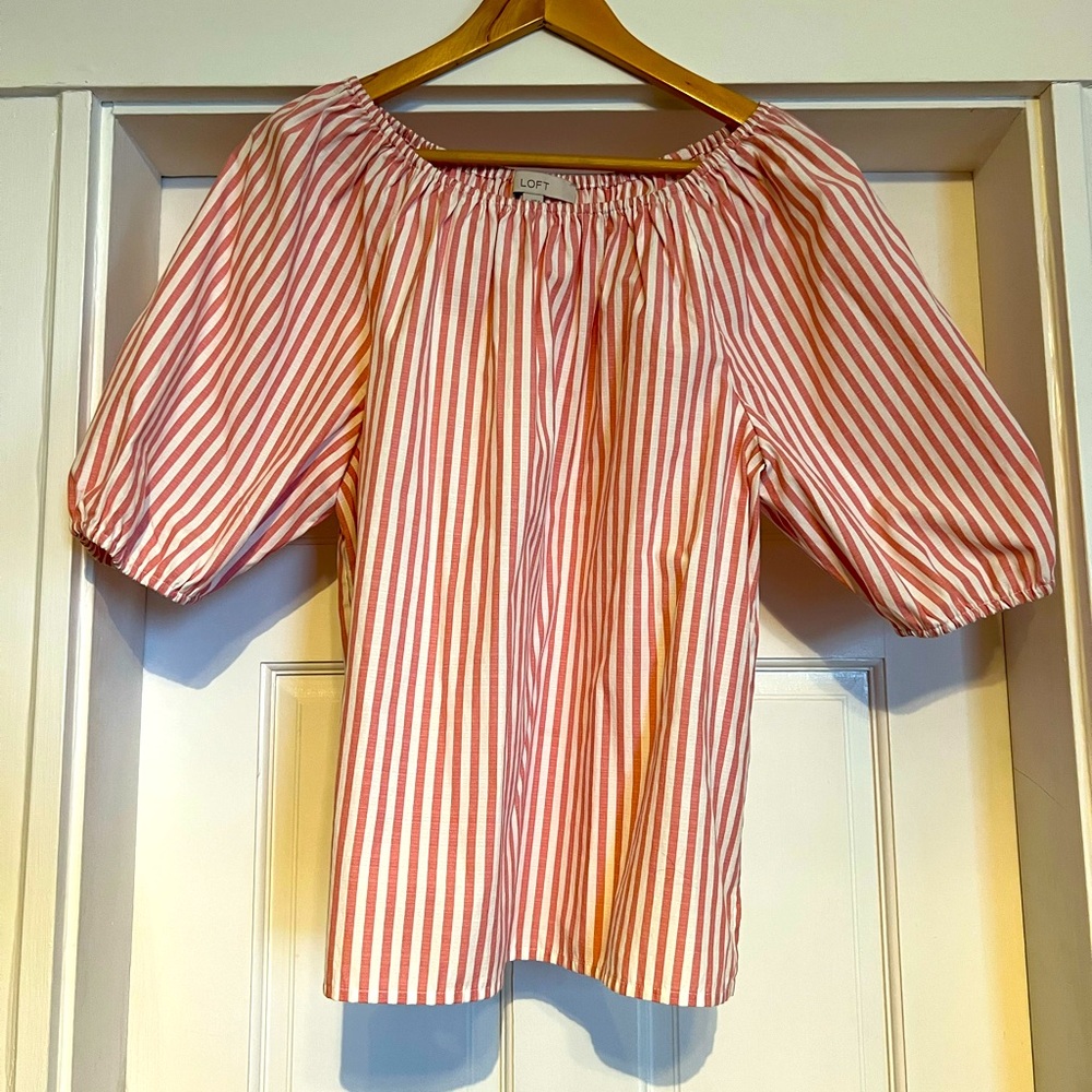 Loft Puffed Sleeve Blouse